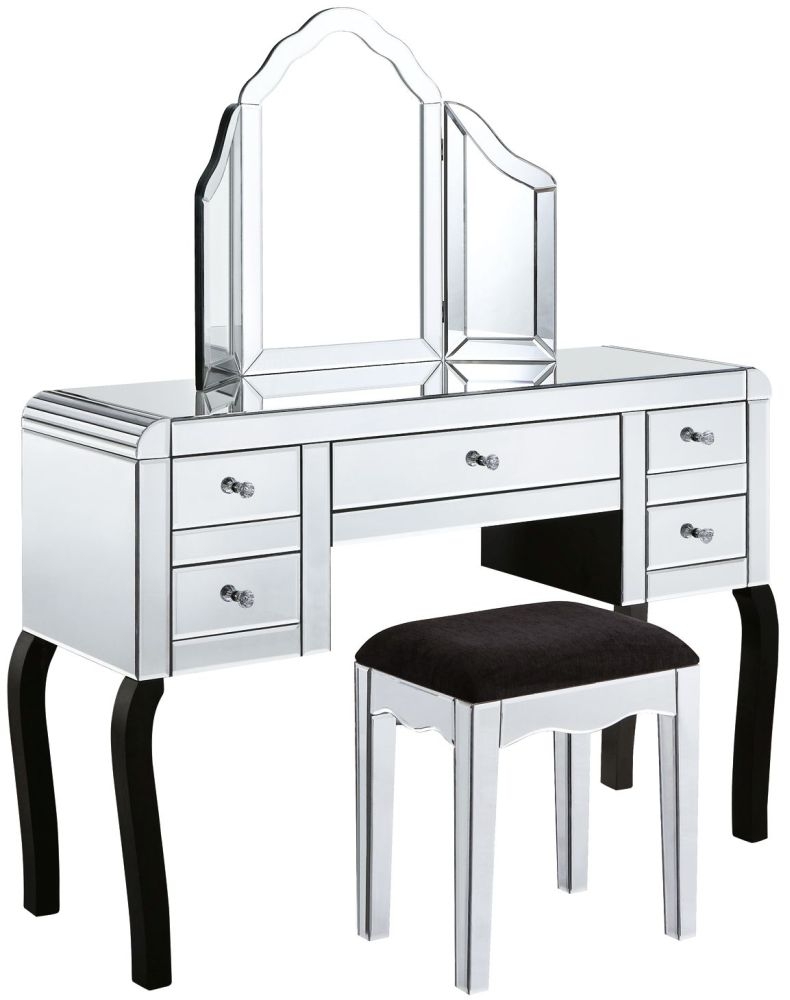 3 Clear Mirrored Dressing Set MF3019 SET